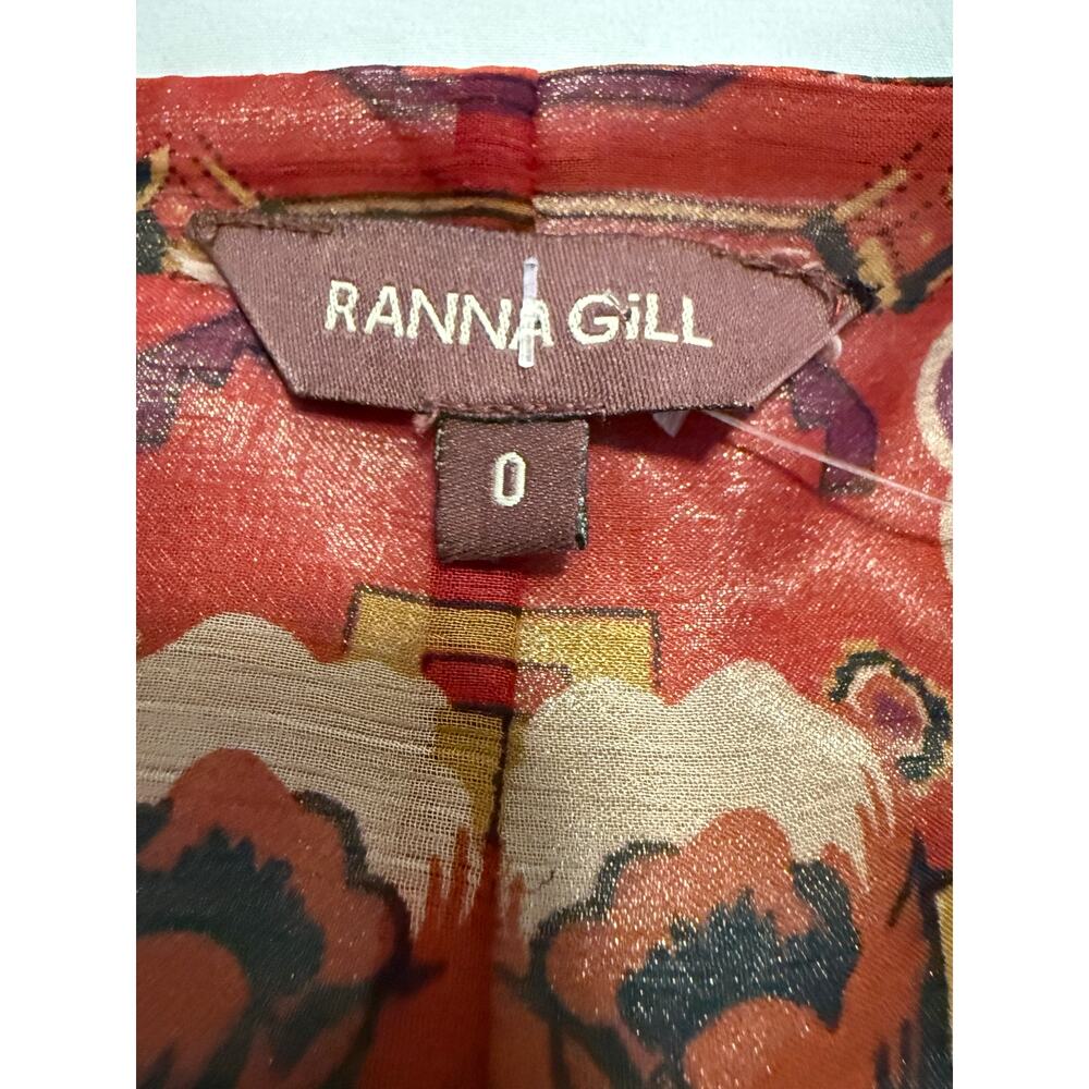 Ranna Gill Boho Floral Maxi Dress Size 0 - Picture 4 of 8